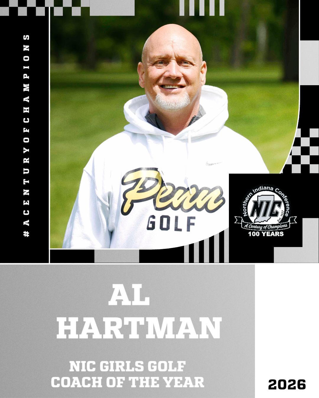 Al Hartman - 2026 NIC Girls Golf Coach of the Year