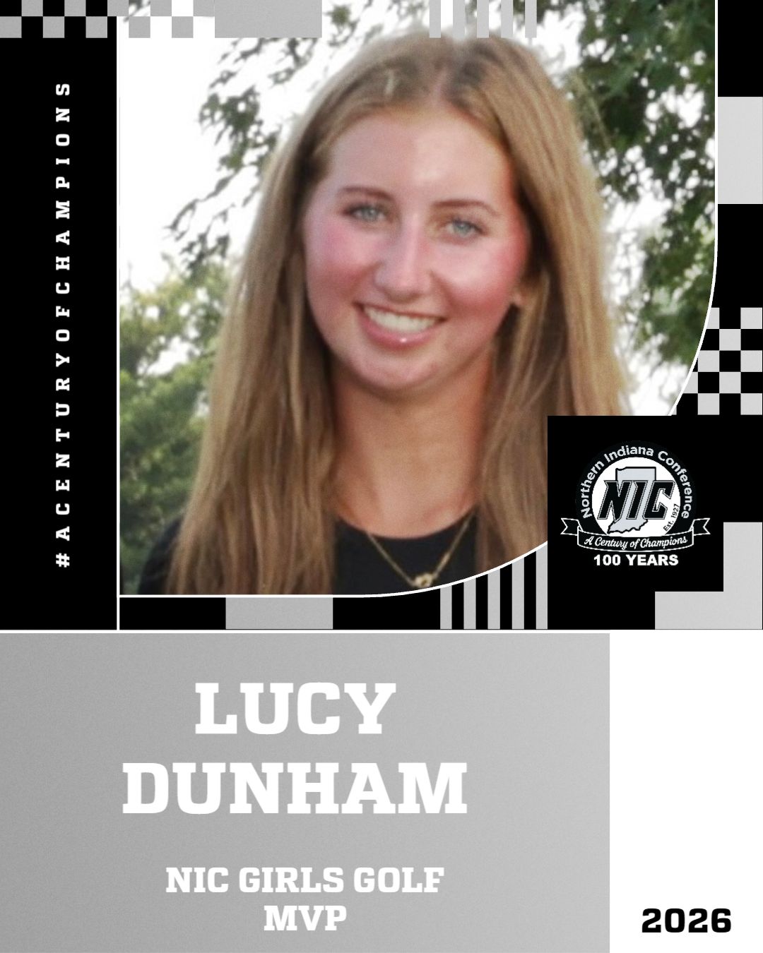 Lucy Dunham - 2026 NIC Girls Golf MVP