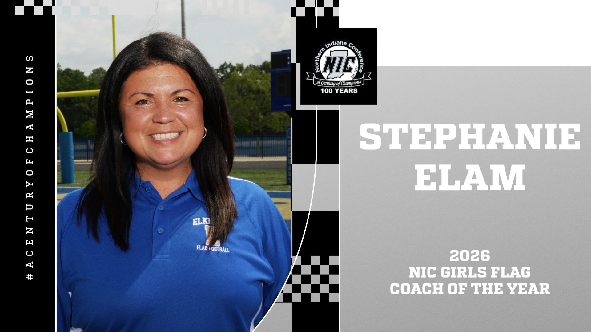 Stephanie Elam - NIC Girls Flag Football Coach of the Year