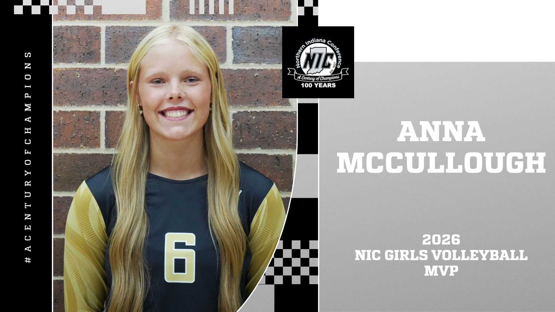 Anna McCullough - NIC Girls Volleyball MVP