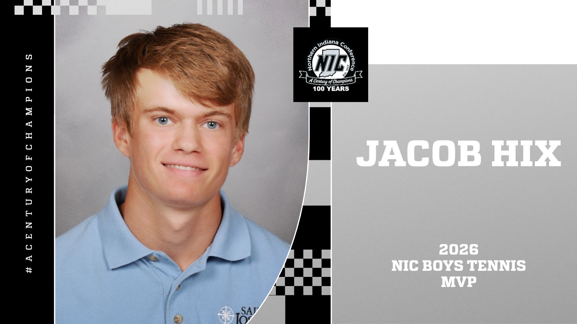 Jacob Hix - 2026 NIC Boys Tennis MVP